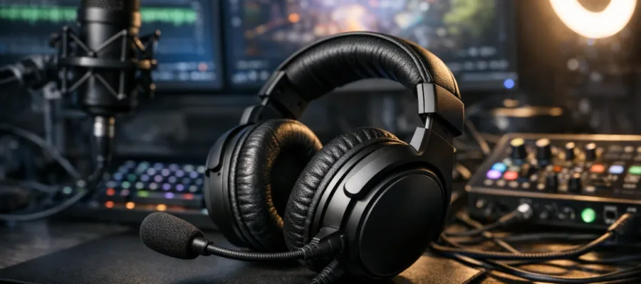 Headset beim Streaming: Optimale Audioqualitaet fuer Streamer und Content Creator