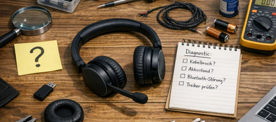 Headset weist Aussetzer auf? Ursachen erkennen und einfache Loesungen umsetzen