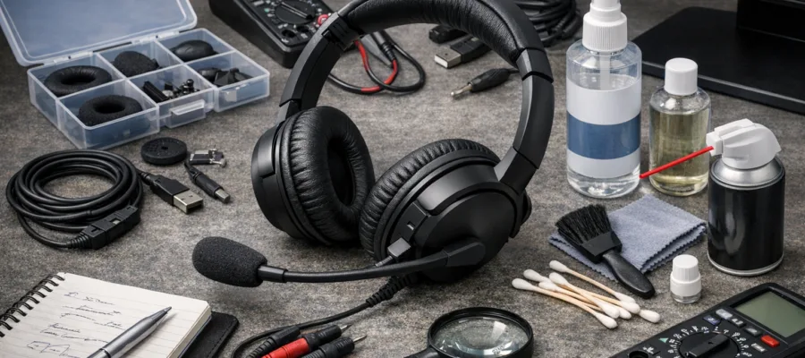 Kompletter Ratgeber zur Fehlerbehebung und Pflege von Headsets fuer optimale Performance