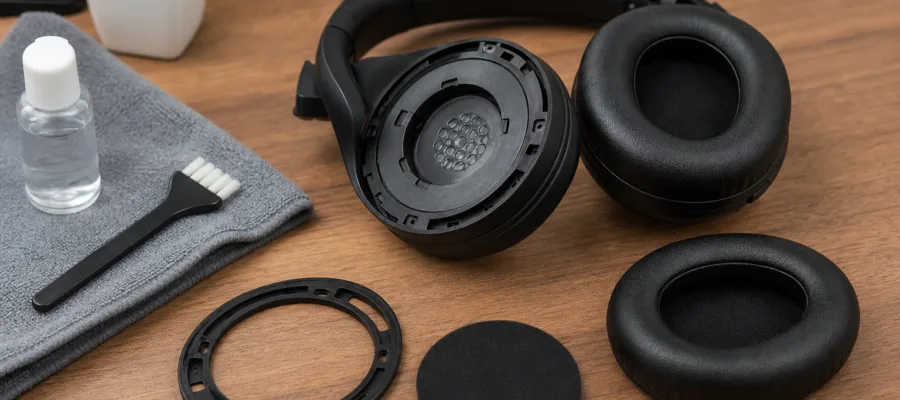 Headset-Polster und Ohrmuscheln reinigen und austauschen: Schritt-fuer-Schritt Anleitung